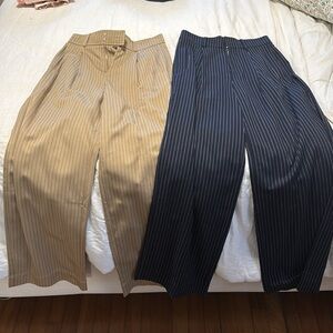 2 Everlane Wide Leg Trousers Size 00S